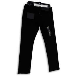 NWT Womens Black Denim Dark Wash Stretch Pockets Skinny Leg Jeans Sz 32/30 alternative image