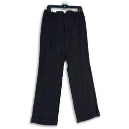 NWT Gap Womens Black Flat Front Classic Fit Straight Leg Trouser Pants Size 8R
