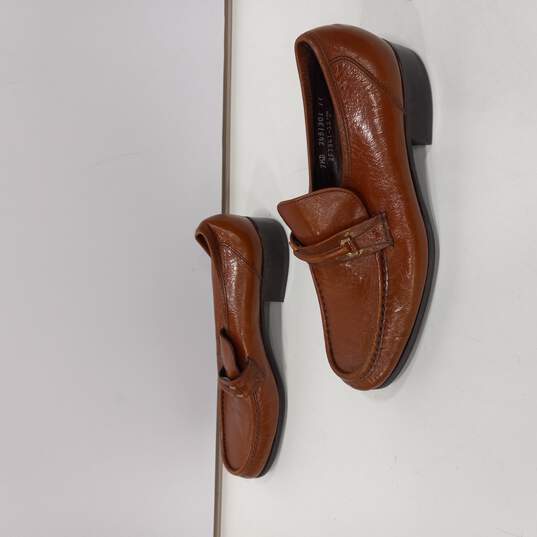 SAS Ambassador Men's Brown Leather Dress Shoes Size 7.5D image number 2