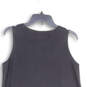 Womens Black Sleeveless Round Neck Short Shift Dress Size Medium image number 4
