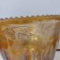 Yellow/Amber Iridescent Glass Punch Bowl Set image number 7