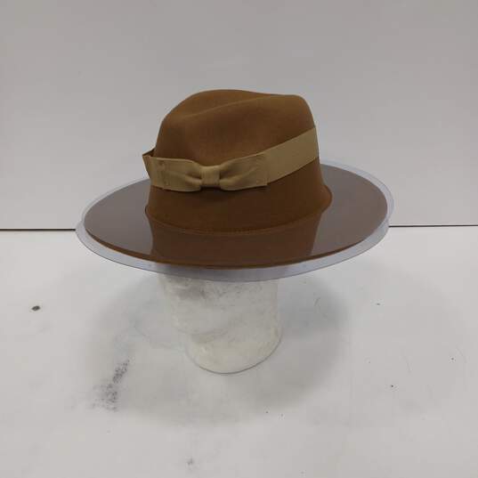 MG Cooper Wide Brim Pecan Brown Hat No Size image number 1