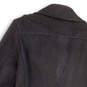 Womens Brown Collared Long Sleeve Double Breasted Pockets Peacoat Size XL image number 4