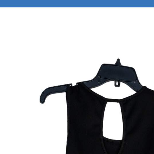 A'Gaci Womens Black Sleeveless Scoop Neck Keyhole Back Mini Dress Size S image number 4