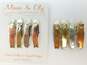 (G) 2 Far Fetched Mixed Metals Four Friends Holding Hands Brooches Set image number 1