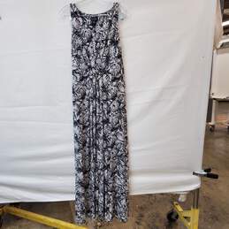 Nicole Miller Floral Print Pleated Front Maxi Size Small