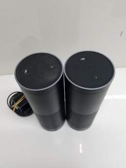 Lot of 2 Amazon SK705Di Echo 1st Generation Smart Speaker w/ Adapter alternative image