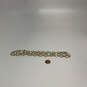 Designer Swarovski Gold-Tone Clear Crystal Cut Stone Link Chain Necklace image number 3