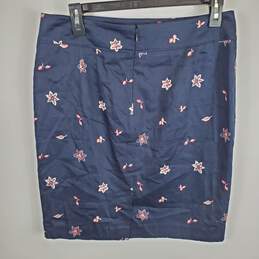 Loft Women Navy Blue Pencil Mid Skirt Sz 6 NWT