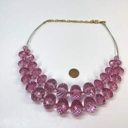 Designer Joan Rivers Gold-Tone Pink Acrylic Stone Statement Necklace alternative image