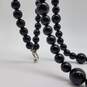 Sterling Silver Onyx Bead 29 1/2 Inch Toggle Necklace 81.3g image number 6