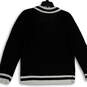 NWT Womens Black White Long Sleeve V-Neck Pullover Sweater Size Large image number 4