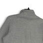 Womens Gray Mock Neck Long Sleeve 1/4 Zip Pullover Sweatshirt Size S image number 4