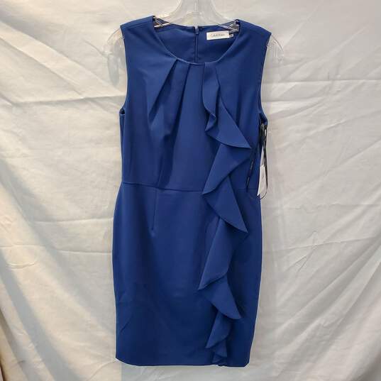 Calvin Klein Blueberry Sleeveless Dress Women's Size 6 NWT image number 1