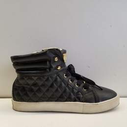 Michael Kors Ivy Cora Black Quilted Zip Sneakers Shoes Women's Size 5 B