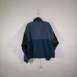 Mens Colorblock Mock Neck Long Sleeve Full-Zip Windbreaker Jacket Size Large alternative image