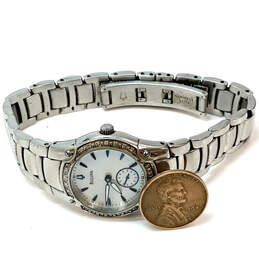 Designer Bulova C875481 Silver-Tone Stainless Steel Round Analog Wristwatch alternative image