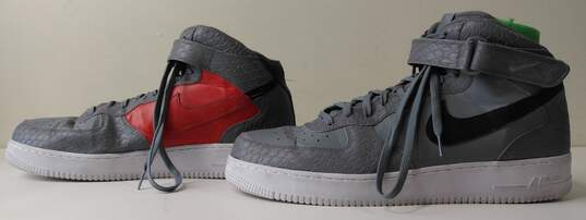 Nike Air Force 1 Mid '07 LV8  Cool Grey Basketball Shoes Men's Size 17 image number 7
