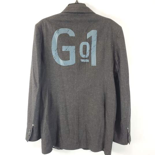 G Star Men Gray Knit Blazer Sz XL image number 3