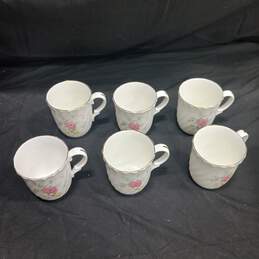 Vintage Bundle of Six Floral Coffee Cups alternative image