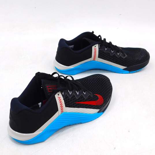 Nike Metcon 6 Black Light Blue Fury Men's Shoes Size 10.5 image number 3