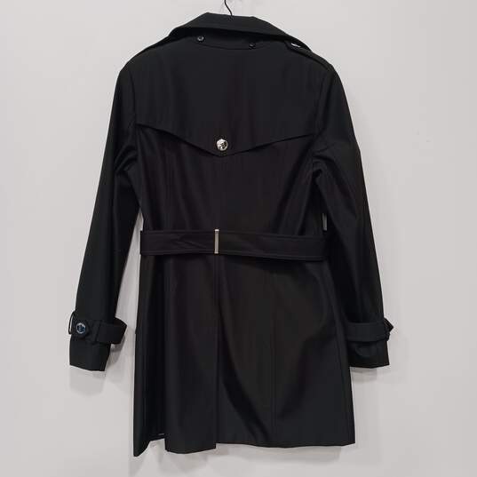 Calvin Klein Women's Black Trench Coat Size PS image number 2