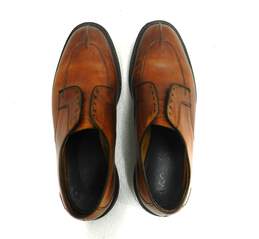 Allen Edmonds Ashton 1628 Brown Leather Split Toe Oxfords Derby Men's Shoe Size 9.5 alternative image