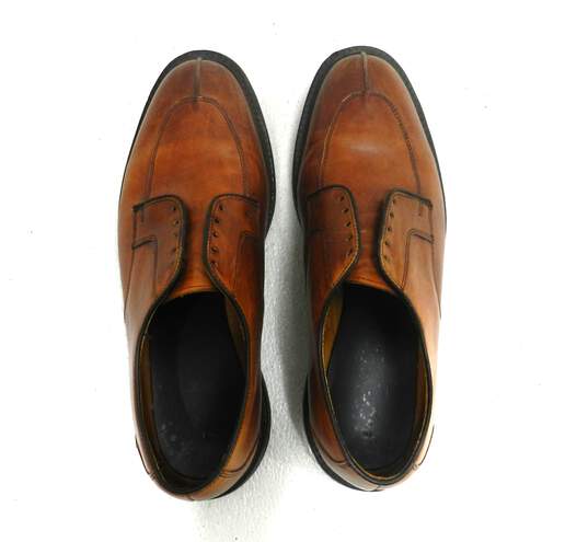 Allen Edmonds Ashton 1628 Brown Leather Split Toe Oxfords Derby Men's Shoe Size 9.5 image number 2
