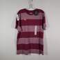 NWT Mens Striped Crew Neck Short Sleeve Pullover T-Shirt Size Large image number 1