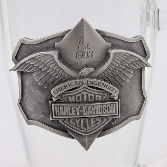 Harley Davidson Lidded Medallion Pilsner Beer Stein image number 4