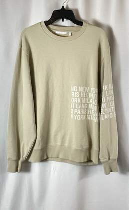 Helmut Lang Green Crewneck Sweatshirt - Size Large
