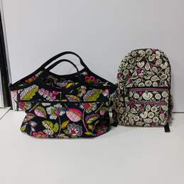 Pair of Vera Bradley Multicolor Luggage