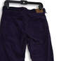 Mens Navy Blue Corduroy 5-Pocket Design Straight Leg Ankle Pants Size 30 image number 4