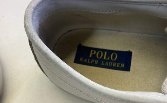 Ralph Lauren White Sneaker Casual Shoe Men 9.5 image number 7