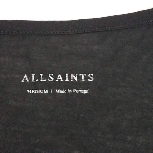 Allsaints V Neck Short Sleeve T-Shirt Size M image number 3