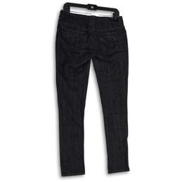 Womens Black Denim Dark Wash 5-Pocket Design Skinny Leg Jeans Size 9 alternative image