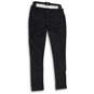 Womens Black Denim Dark Wash 5-Pocket Design Skinny Leg Jeans Size 9 image number 2