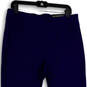 NWT Womens Blue So Slimming Brigitte Flat Front Pull-On Ankle Pants Size 2R image number 3