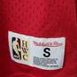 Mitchell & Ness Red Hooded Bulls Jersey Size S image number 4