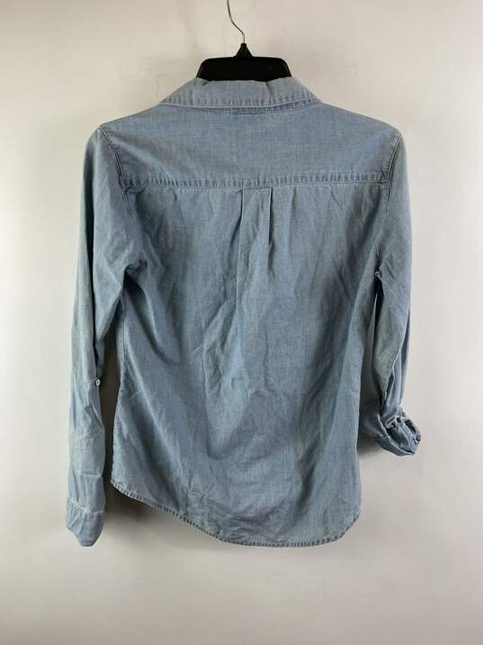 C&C California Women Sky Blue Button Up XS NWT image number 2