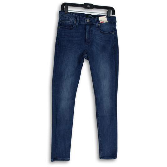 NWT Womens Blue Denim Stretch 5-Pocket Design Skinny Leg Legging Jeans Size 8S image number 1