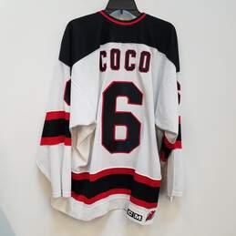Mens White New Jersey Devils Coco #6 Hockey NHL Jersey Size X-Large alternative image
