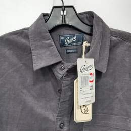 Grayers Men's Slate Gray Ludworth Stretch Corduroy Shirt Size M NWT alternative image