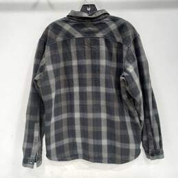 Columbia Men's Silver City Gray Plaid Flannel Shirt Jacket Size M alternative image