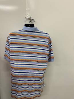 Men's Short Sleeve Multi Color Stripes Polo SZ XXL alternative image