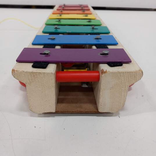 1960 Vintage Fisher Price Pull A Tune Xylophone Pull Toy image number 4
