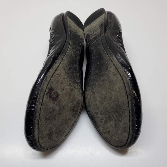 Tory Burch Caroline Black Patent Ballet Flat Shoes Size 7.5 image number 6