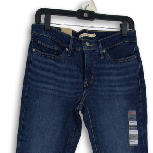 NWT Womens Blue 311 Denim Medium Wash Shaping Skinny Leg Jeans Size 28X32 image number 3