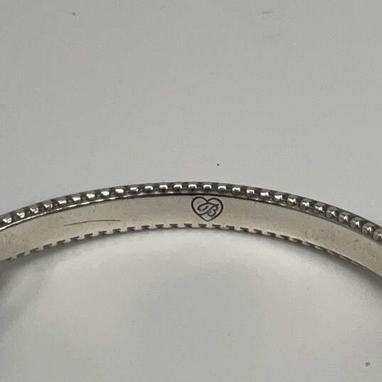Designer Brighton Silver-Tone Crystal Stone Adjustable Cord Wrap Bracelet image number 4