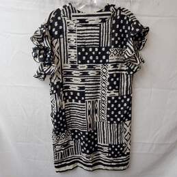 Amanda Uprichard Black & White Print Oversized T-Shirt Size S alternative image